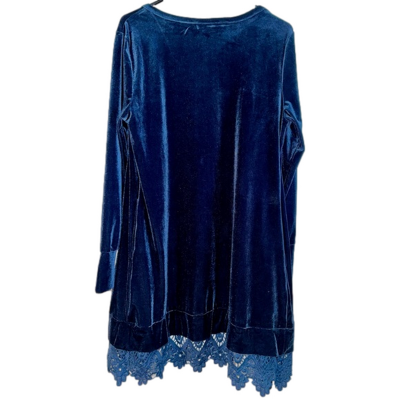 Women’s Suzanne Betro Brand Lace Trimmed Open Front Top Size XL - Picture 2 of 3